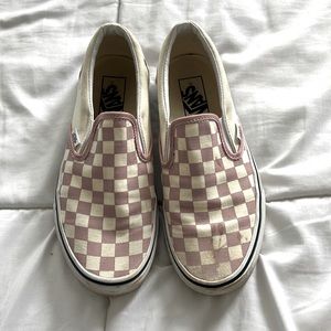 Vans checkerboard slip on